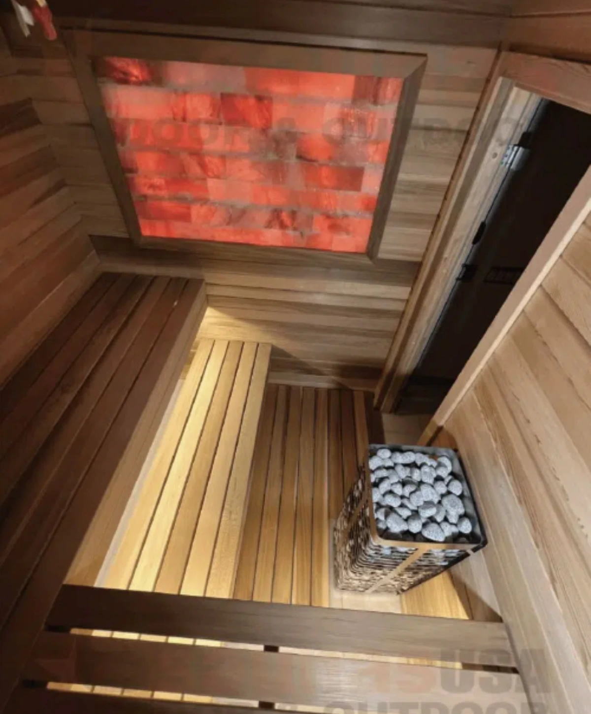 Custom indoor cedar sauna kit project