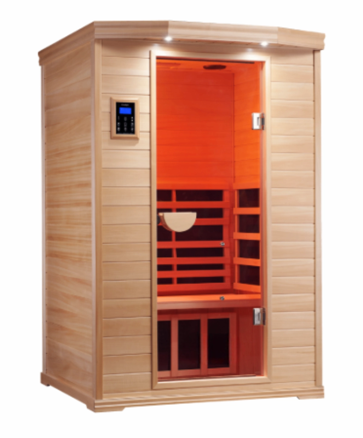 Clearlight Premier 2 far infrared sauna in Basswood
