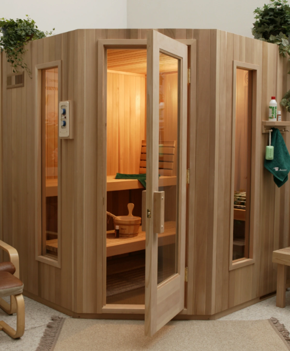 Finlandia FPF66-5S five-sided prefab cedar sauna