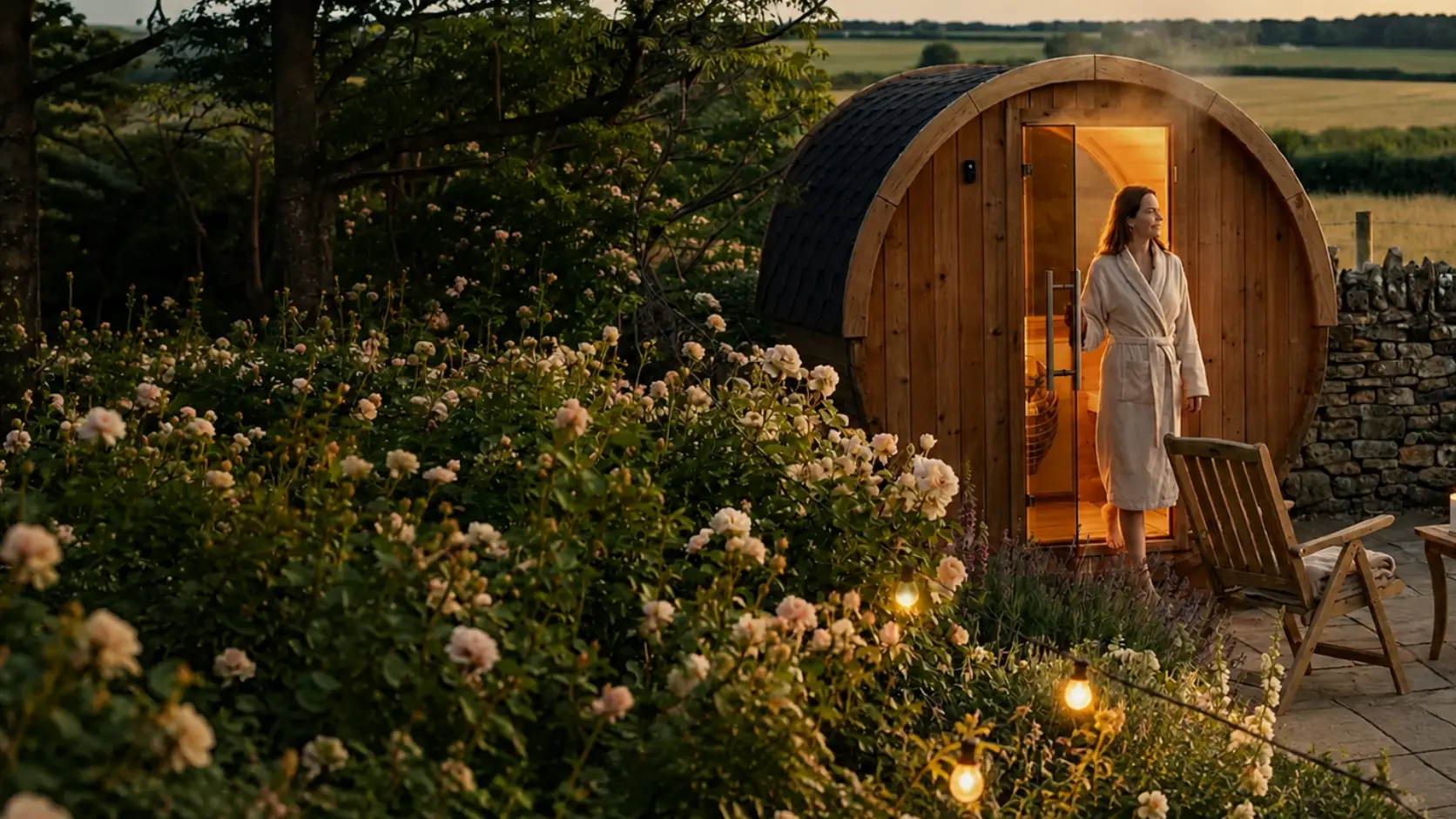 Finnmark outdoor barrel sauna