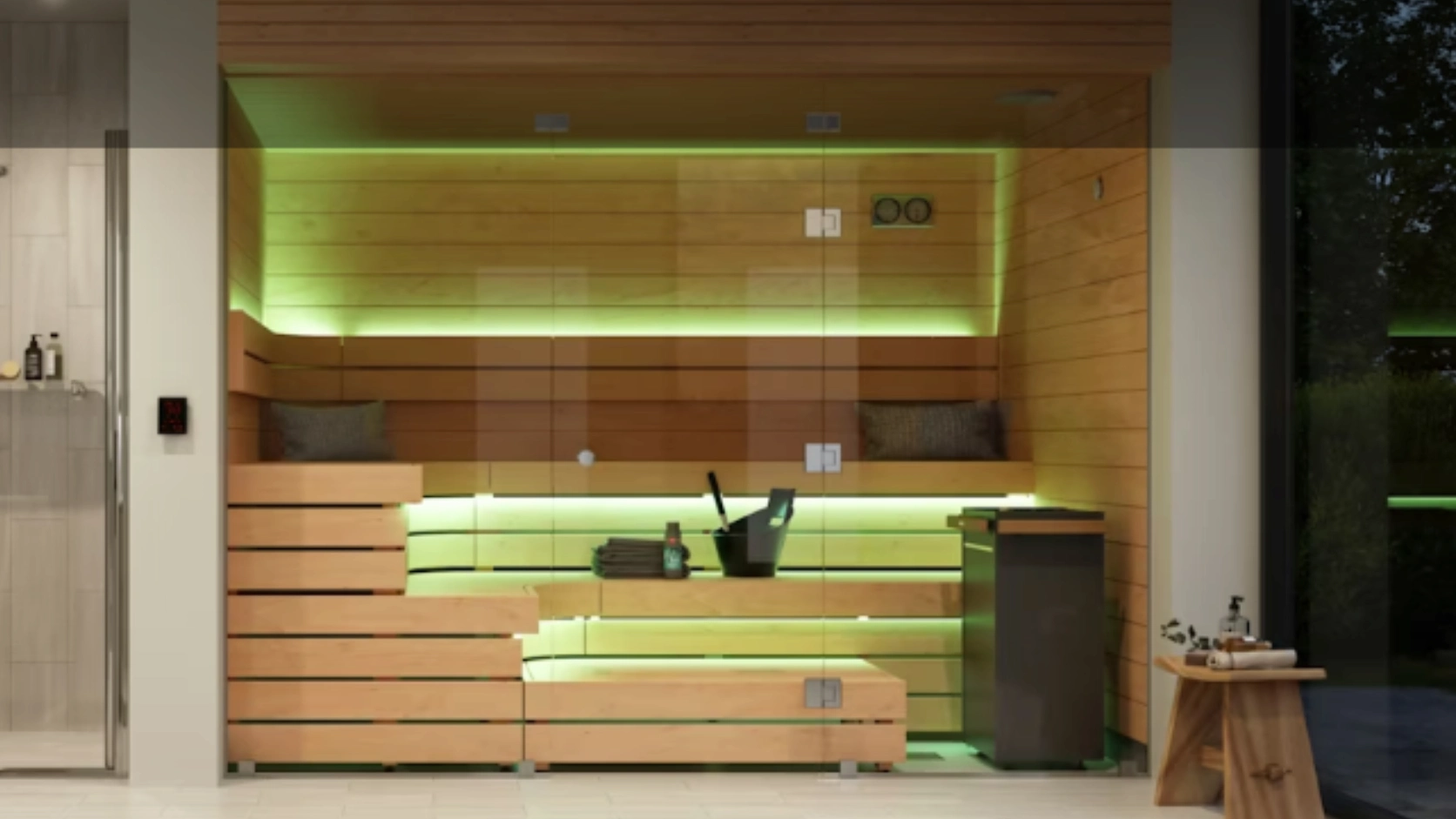 Harvia modern home sauna