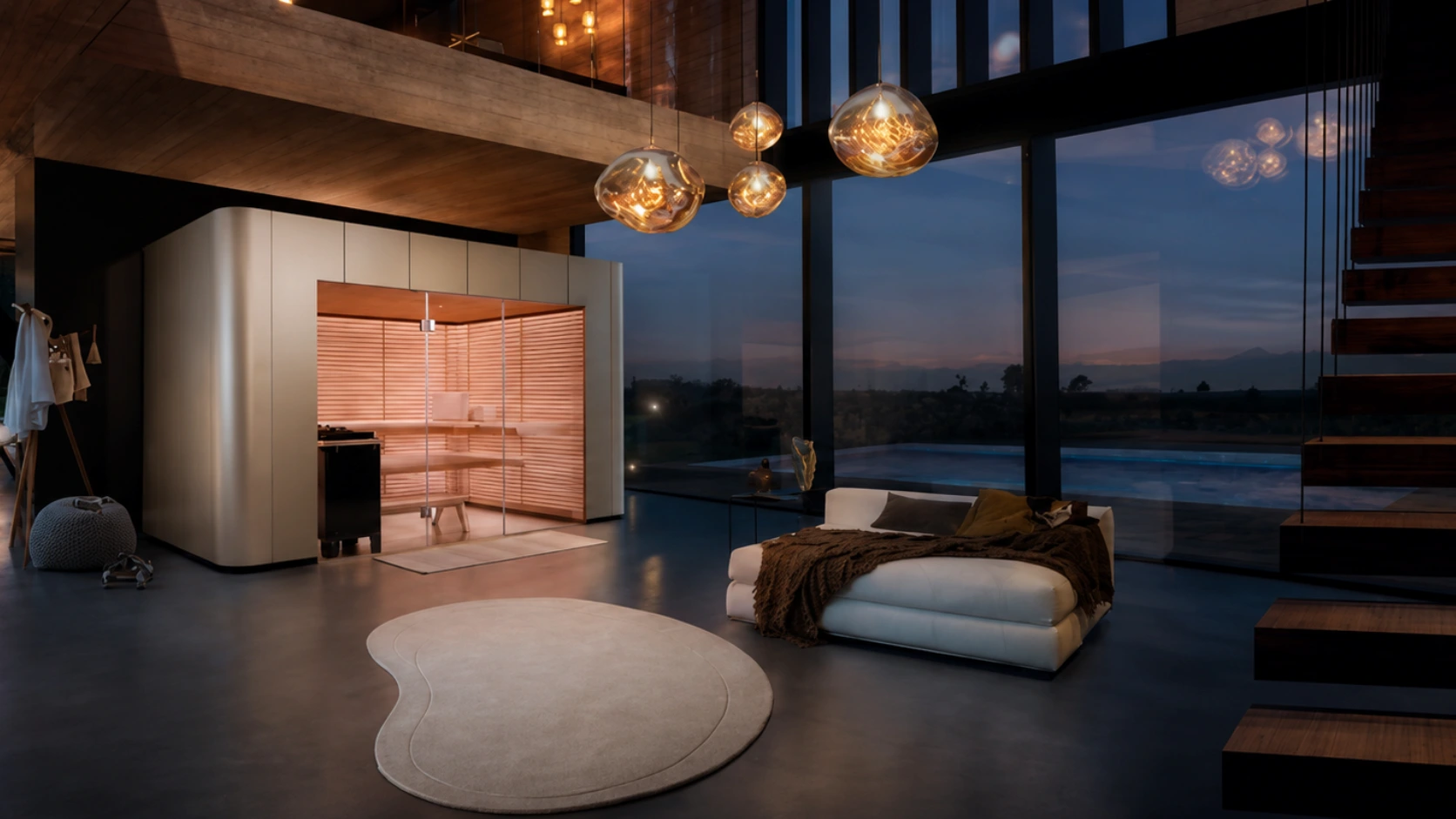 KLAFS luxury indoor sauna