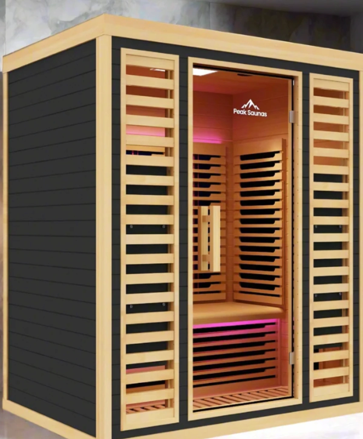 Peak Saunas Denali 3-person full-spectrum infrared sauna