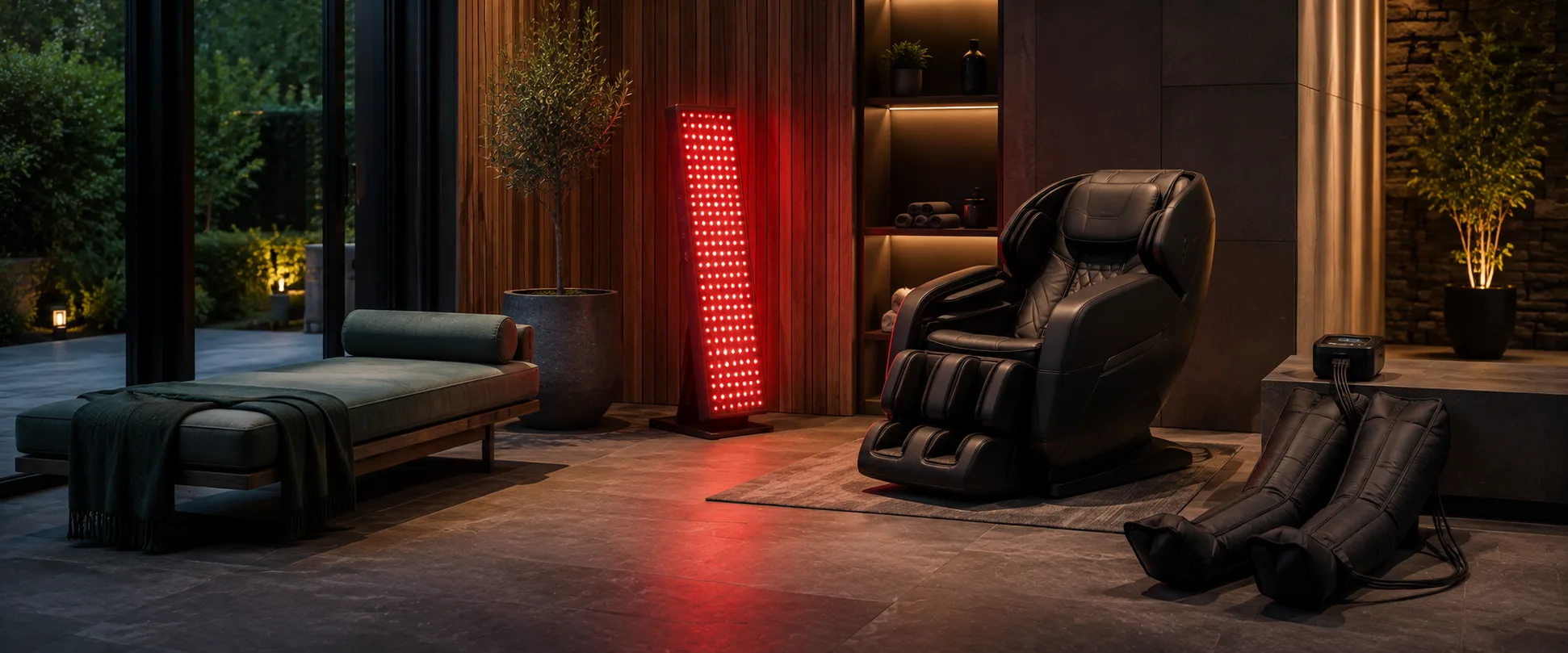 Recovery technology in a premium home wellness space