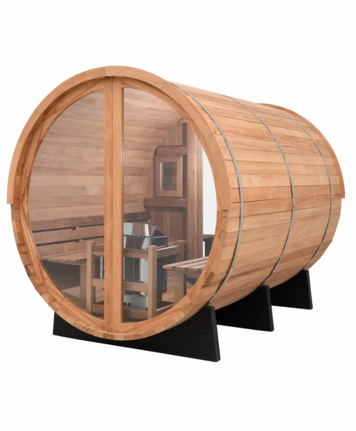 Redwood Outdoors Horizon Outdoor Sauna with Porch for 6 people