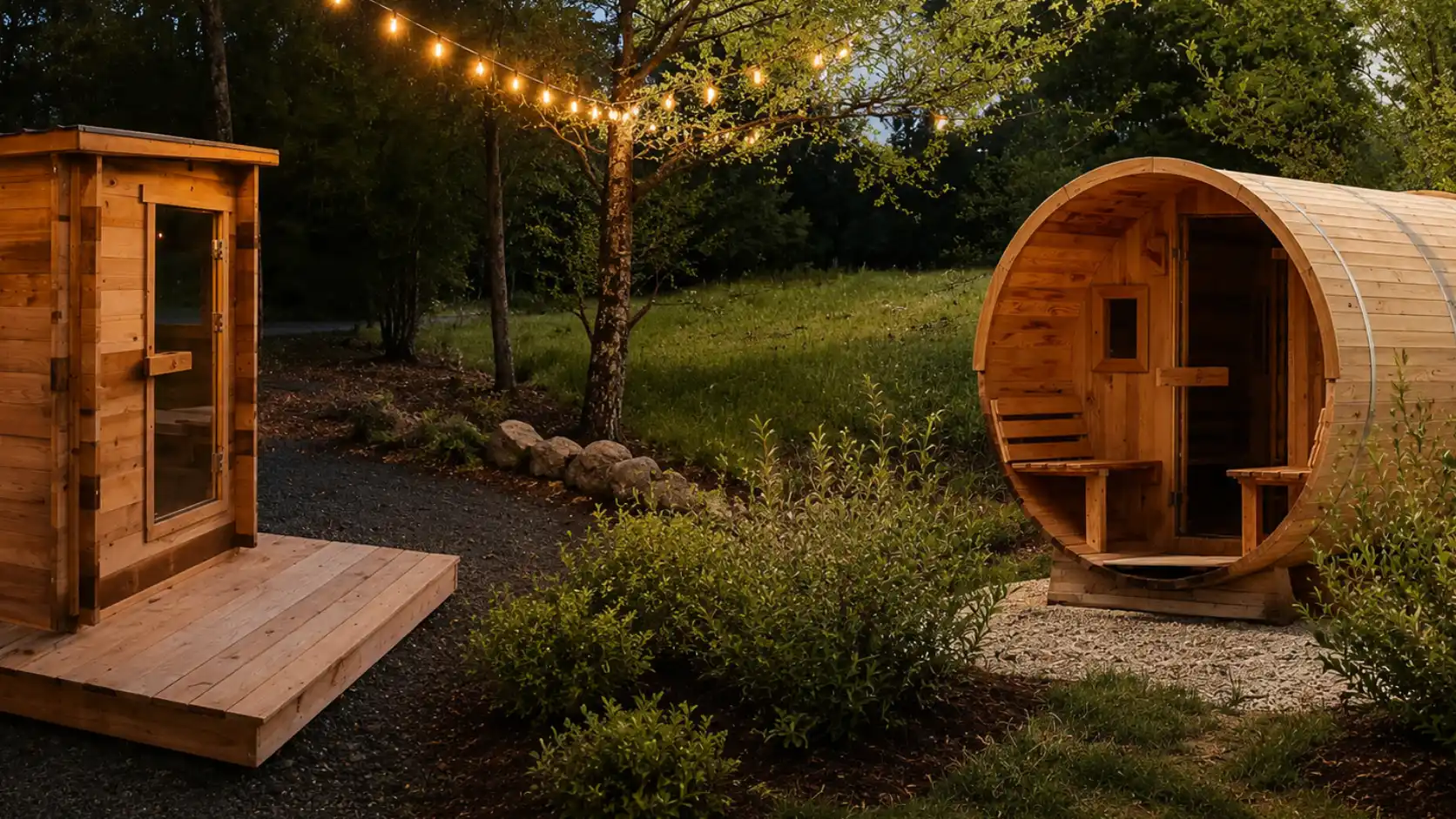 Redwood Outdoors outdoor saunas