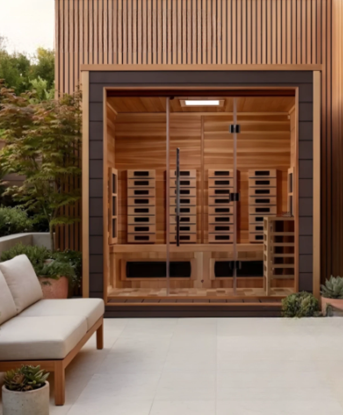 Salus Saunas Renew King Hybrid Outdoor Sauna for 3 people