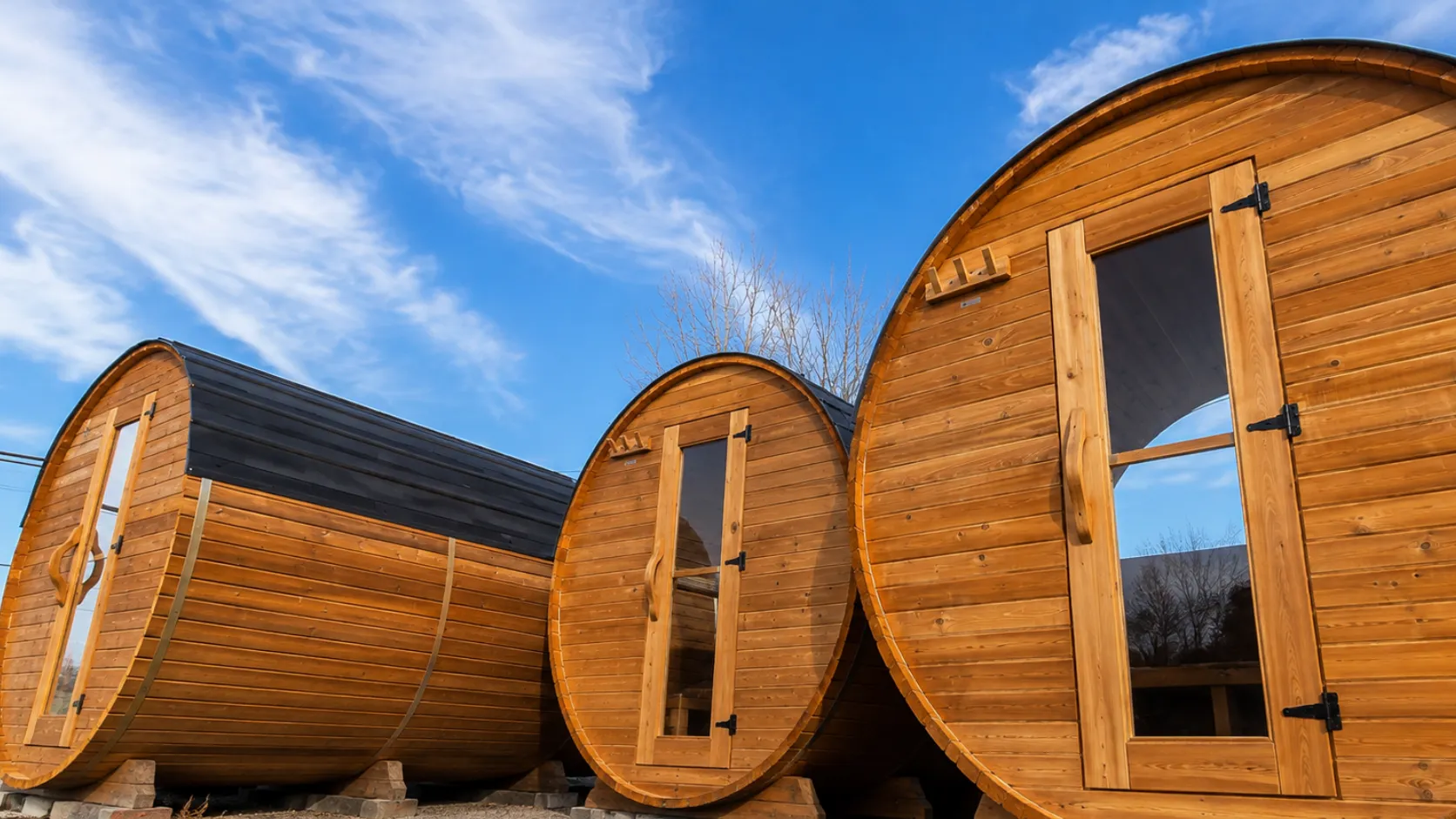 SaunaSpa outdoor barrel saunas