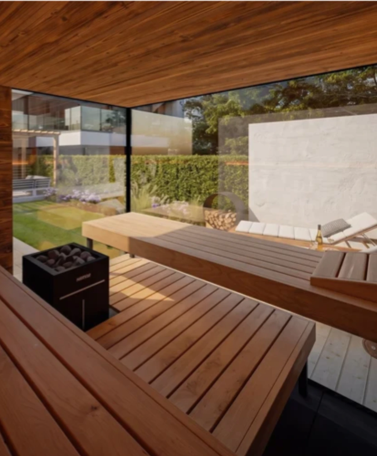 ThermaSol Ombra 4-5 person outdoor sauna cabin