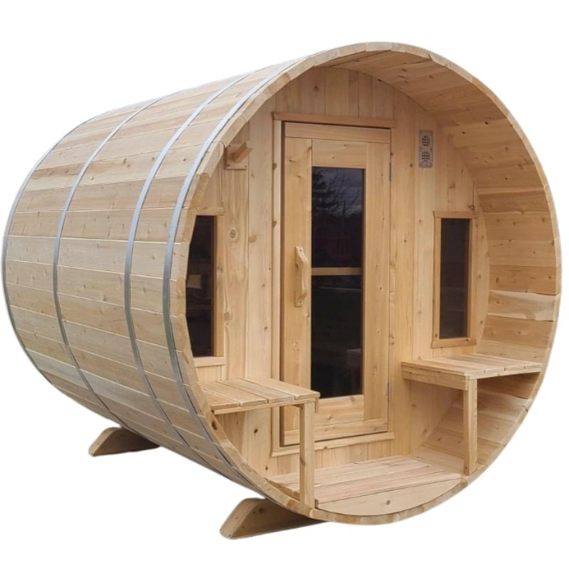 Dundalk LeisureCraft Tranquility outdoor cedar barrel sauna