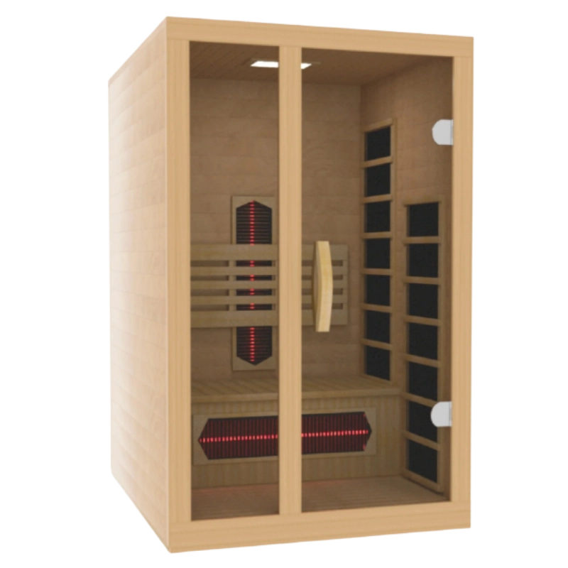 Dynamic Gracia full-spectrum infrared sauna with glass door and infrared heaters