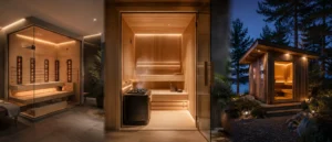 Indoor infrared, traditional and outdoor sauna options for choosing the right home sauna