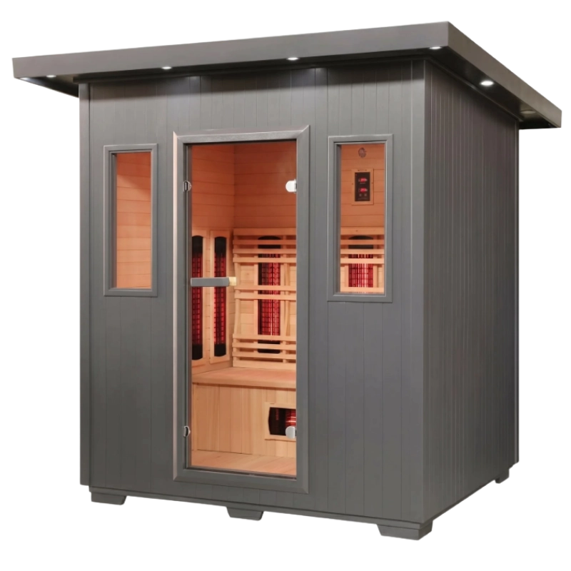 SunRay Pacific 400D6 four-person outdoor infrared sauna