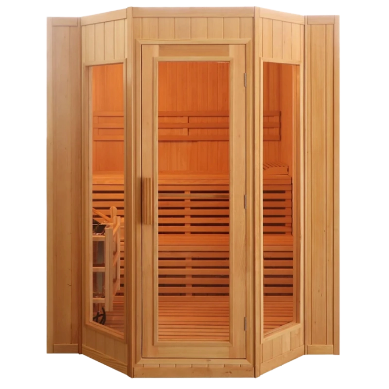 SunRay Tiburon HL400SN four-person traditional indoor sauna